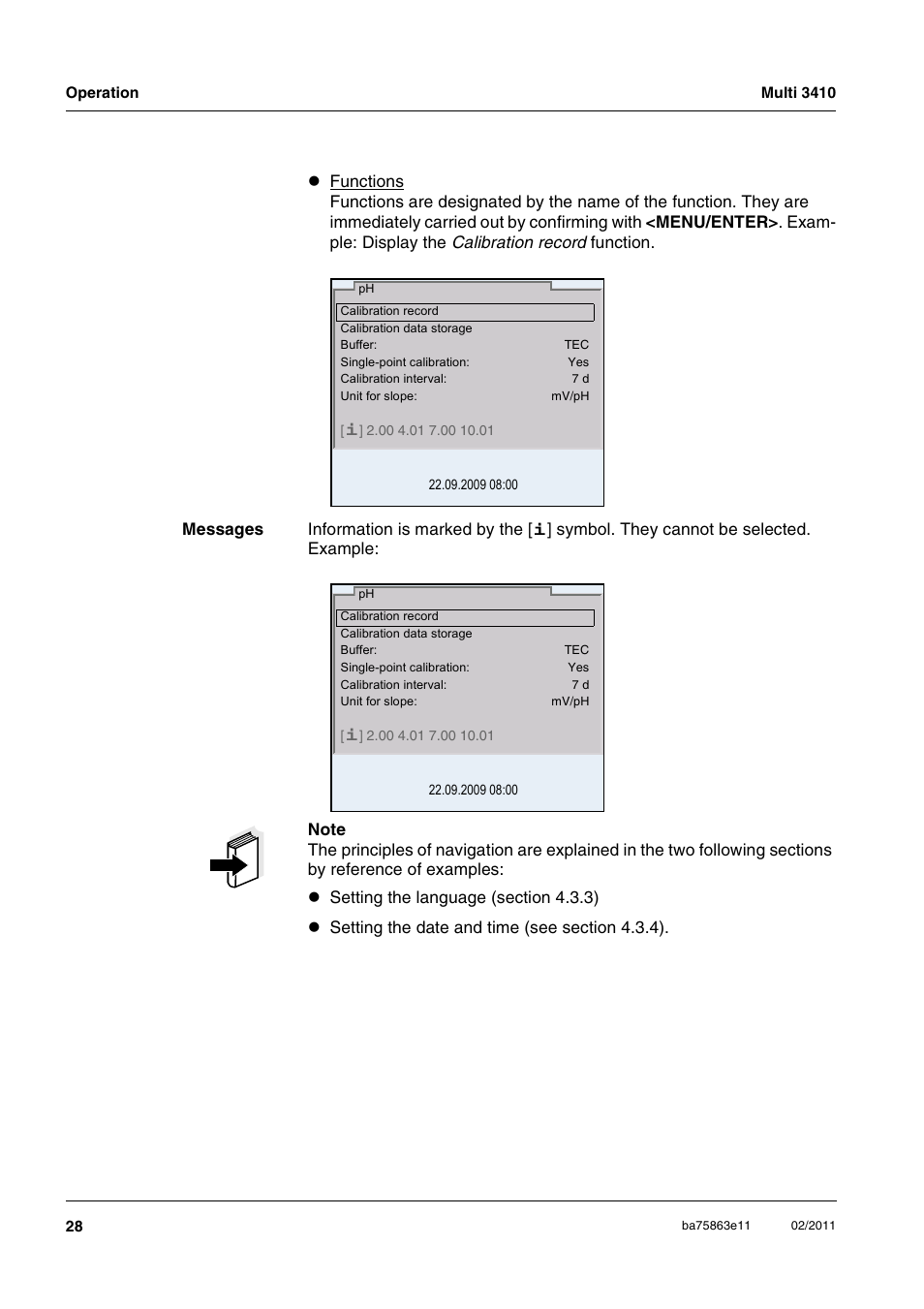 Xylem Multi 3410 User Manual | Page 28 / 118