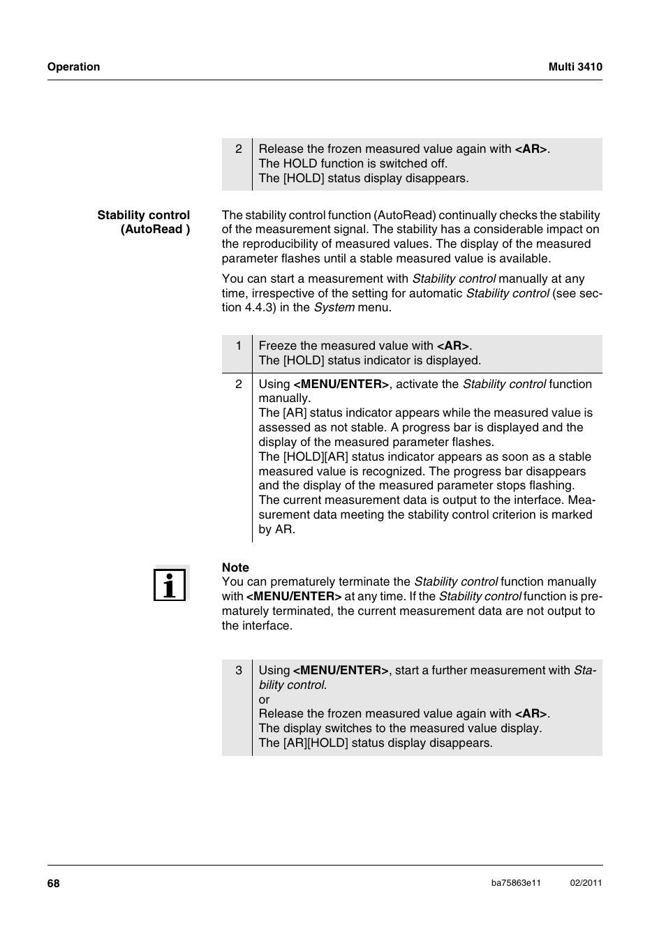 Xylem Multi 3410 User Manual | Page 68 / 118