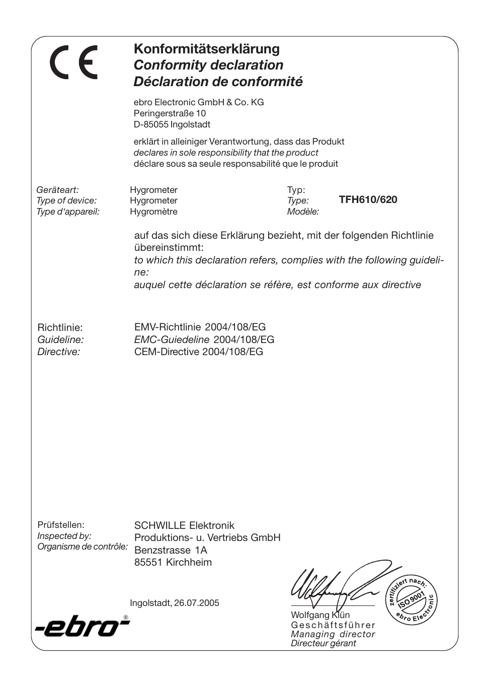 Xylem TFH 610/620 Handheld Hygro Thermometers User Manual | Page 54 / 56