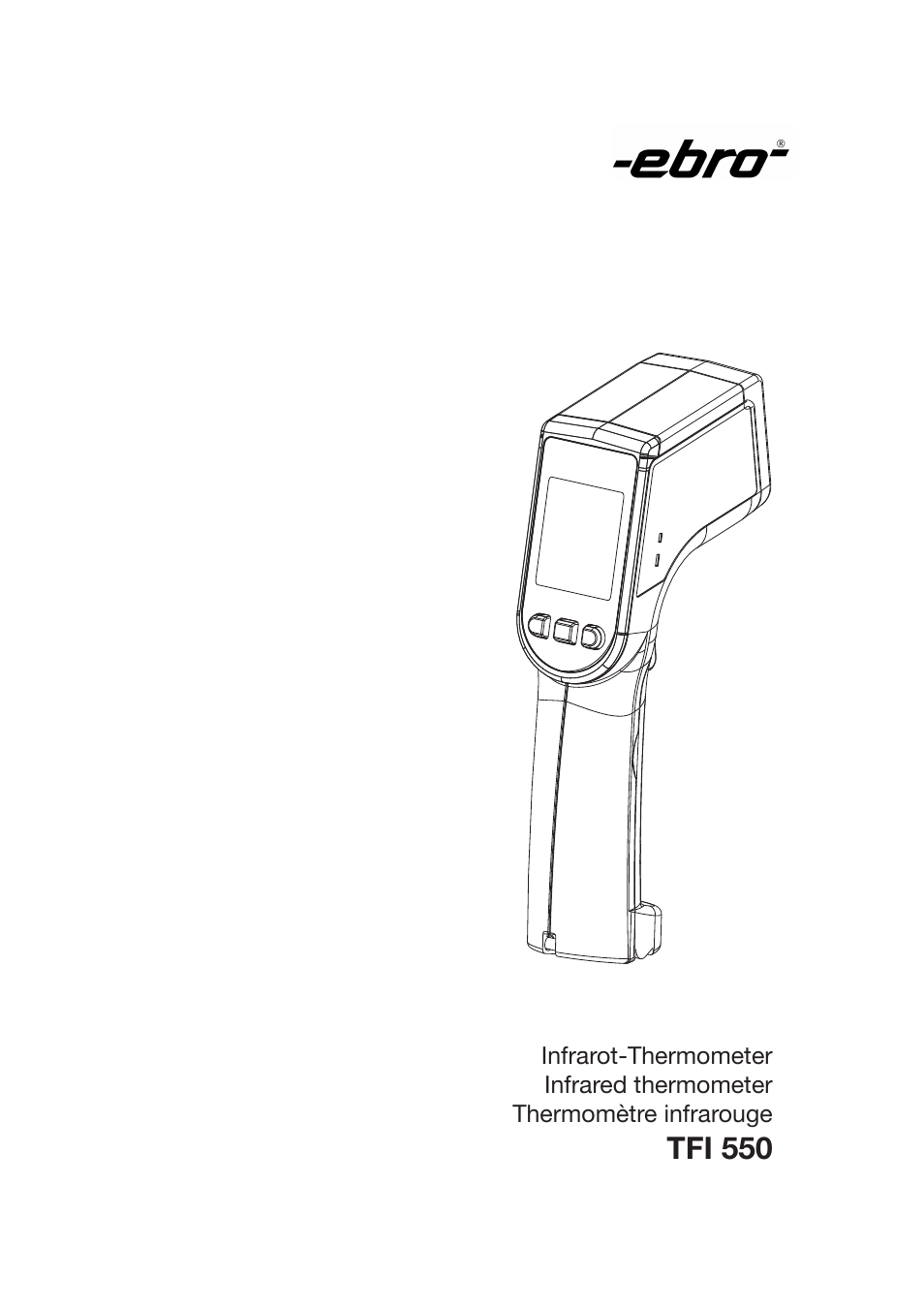 Xylem TFI 550 NON-CONTACT THERMOMETERS User Manual | 36 pages