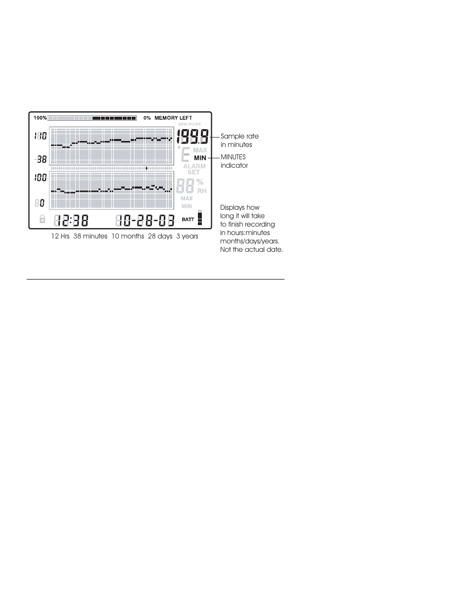 Transfer logged readings using the pc interface | Xylem RH 520 PAPERLESS HUMIDITY/TEMPERATURE CHART RECORDERS User Manual | Page 13 / 15