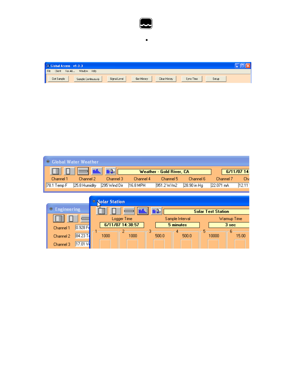Vii. action buttons | Xylem Global Access Radio Modem Software User Manual | Page 13 / 16