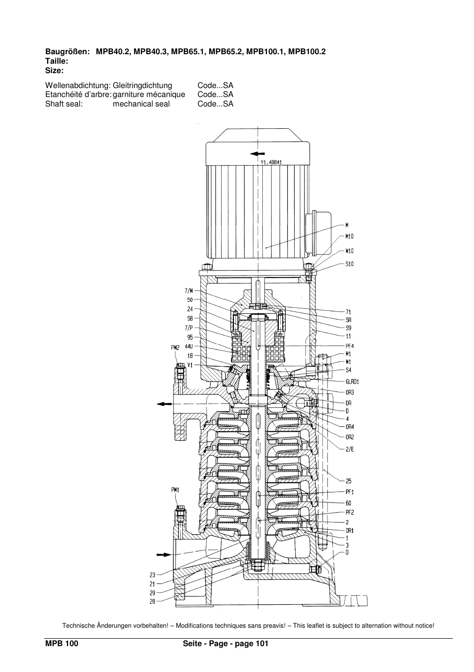 Xylem MPV User Manual | Page 105 / 122