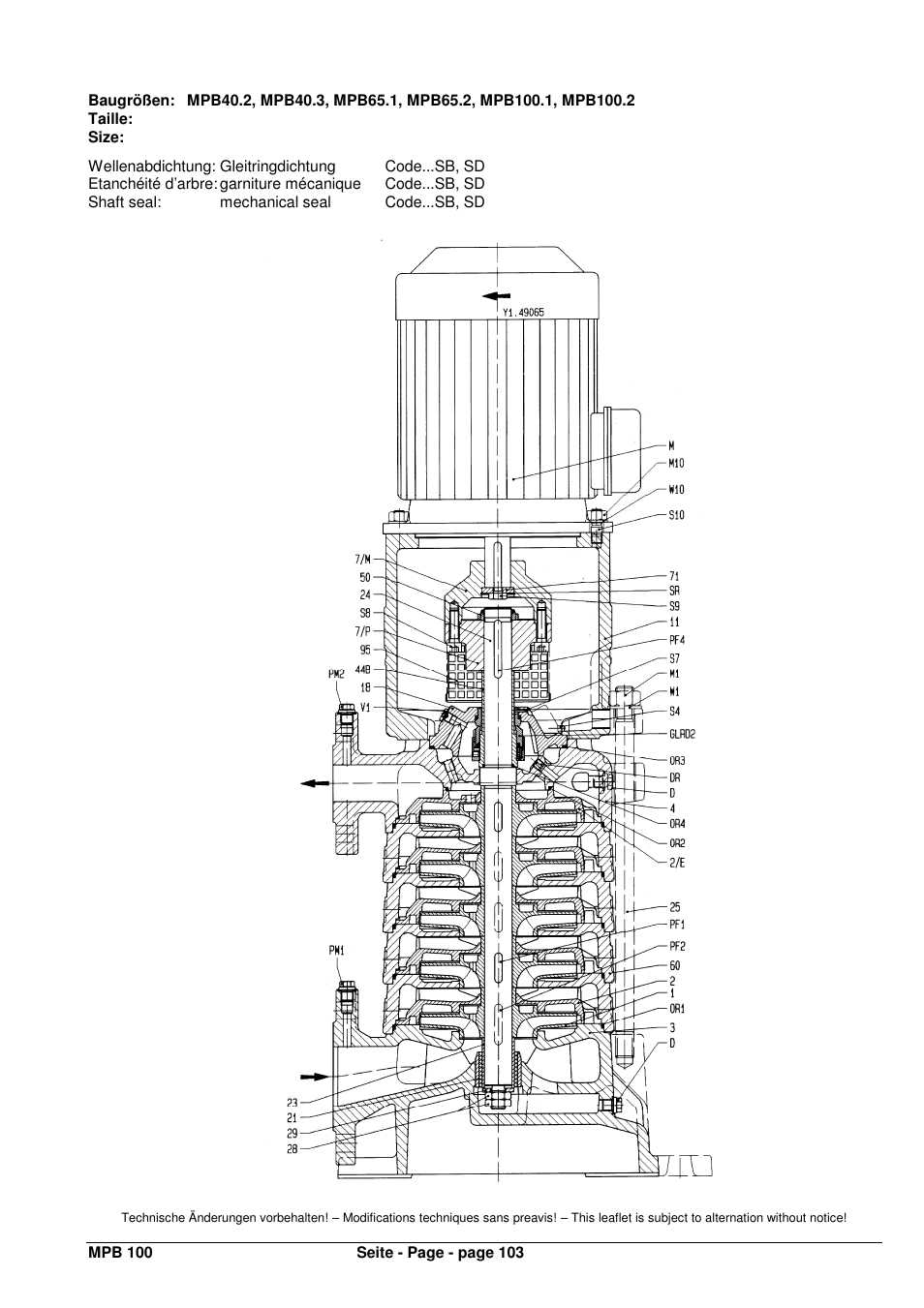 Xylem MPV User Manual | Page 107 / 122