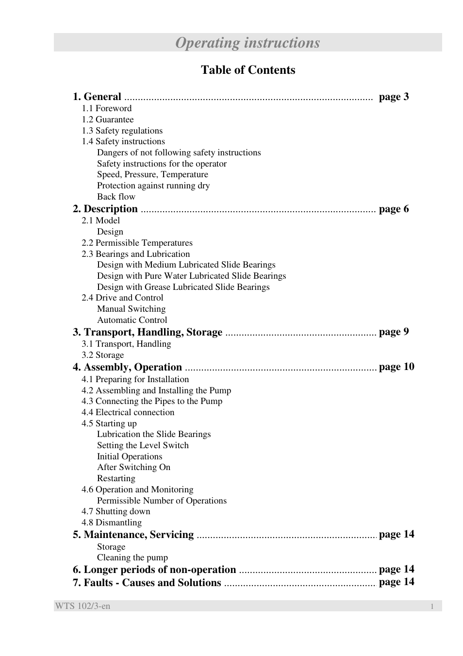 Xylem WTS User Manual | Page 3 / 22