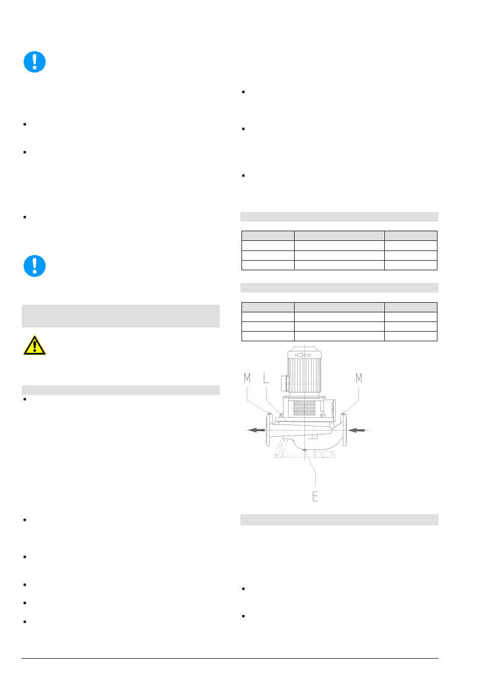 Baureihe lr, lmr, lrz, lmz, Einbau-, betriebs- und wartungsanleitung, 2 anschluss der rohrleitungen an die pumpe | 3 antrieb | Xylem LMZ User Manual | Page 14 / 68