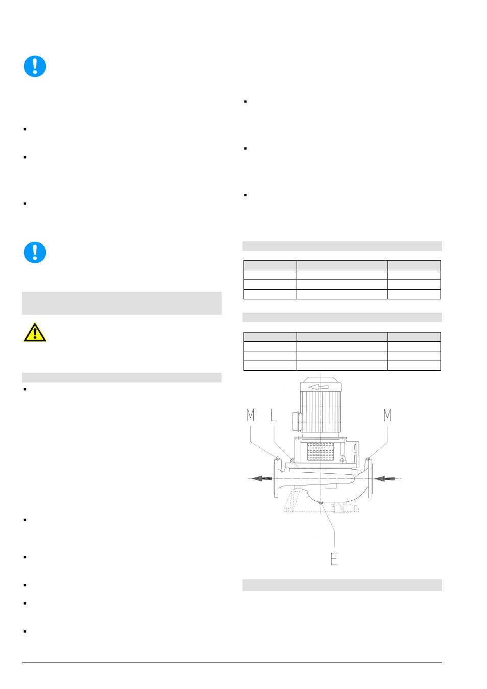 Série lr, lmr, lrz, lmz, 2 raccordement des conduites à la pompe, 3 entraînement | Xylem LMZ User Manual | Page 32 / 68