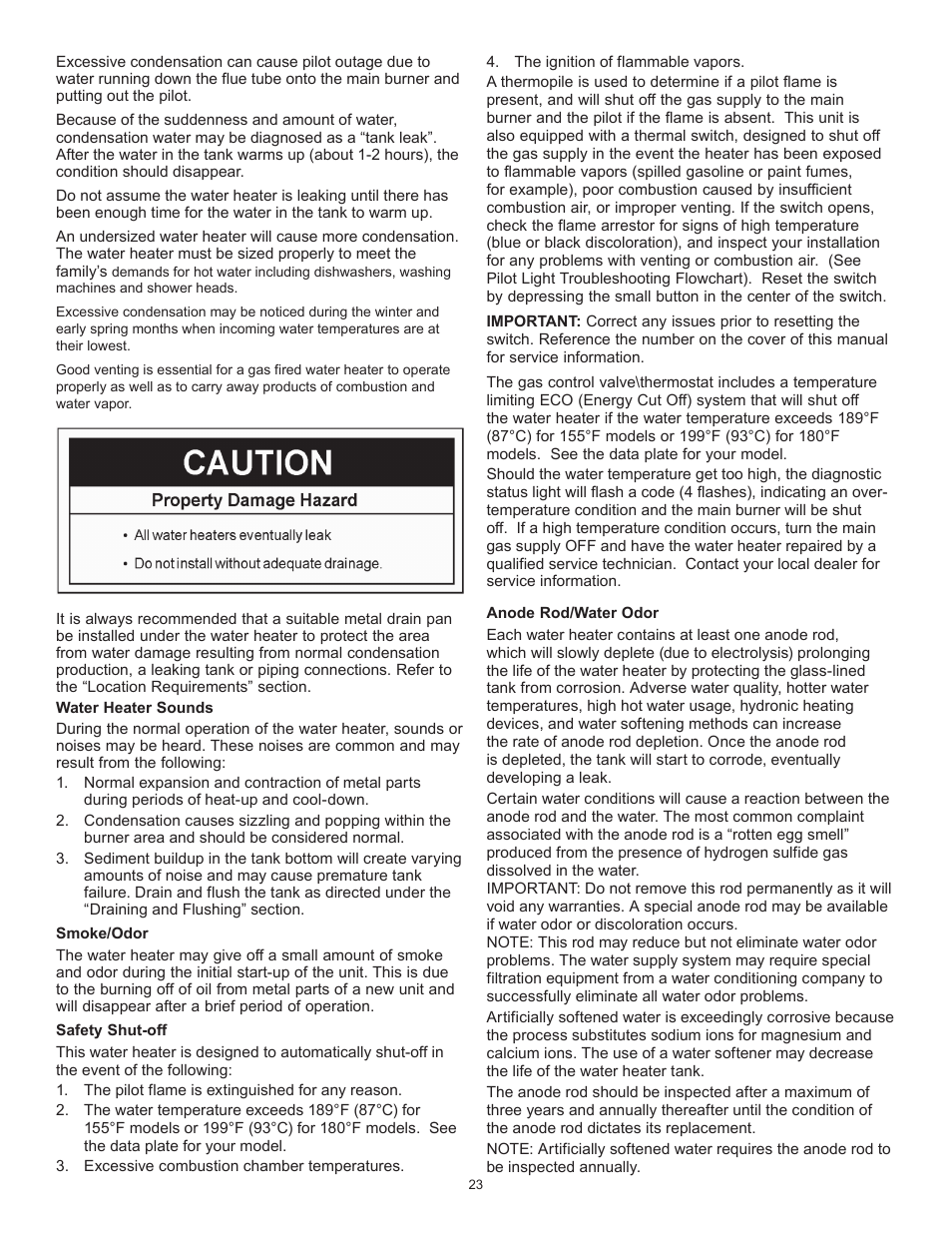 John Wood Atmospheric Gas (Standard) User Manual | Page 23 / 40