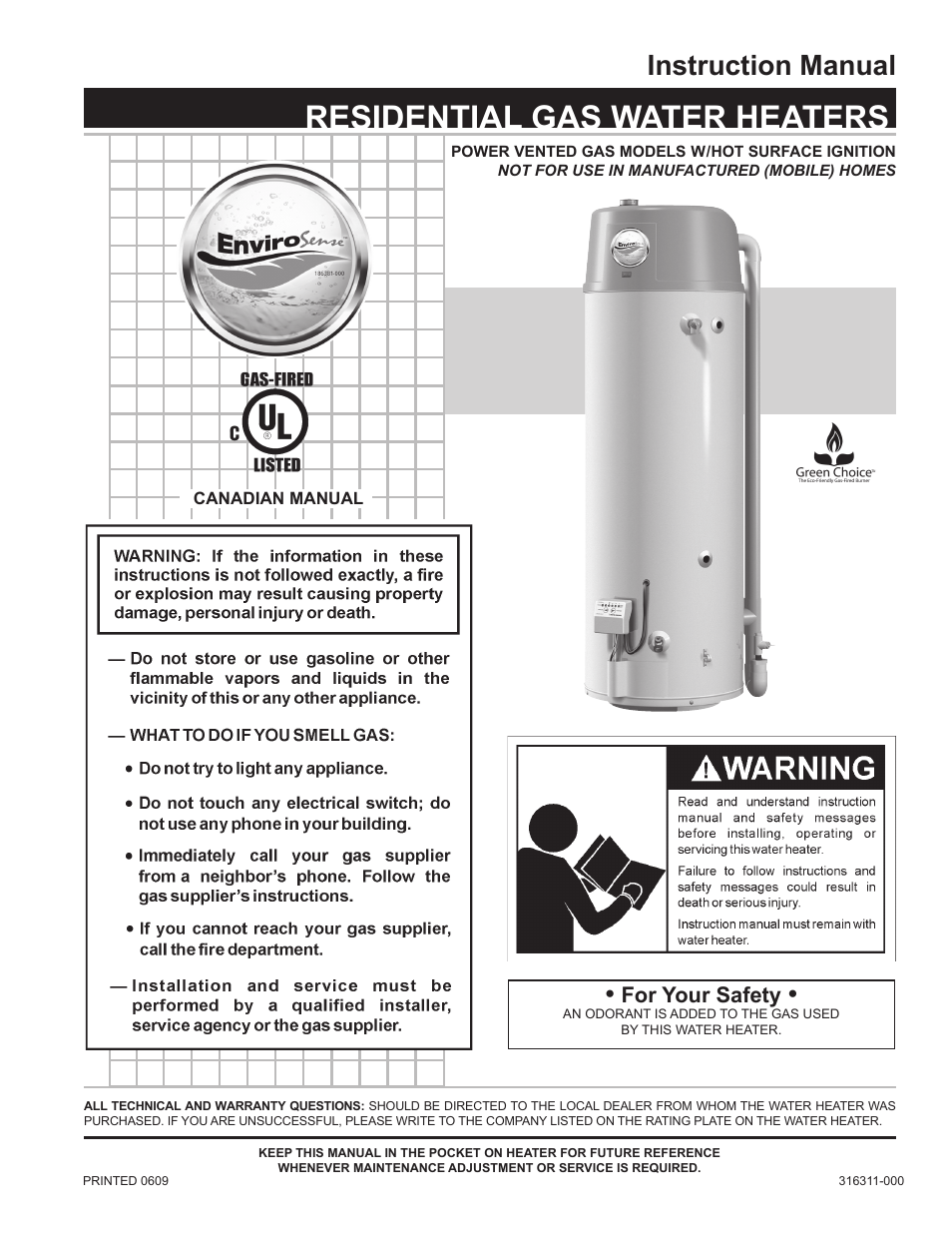 John Wood Envirosense Power Vent User Manual | 36 pages