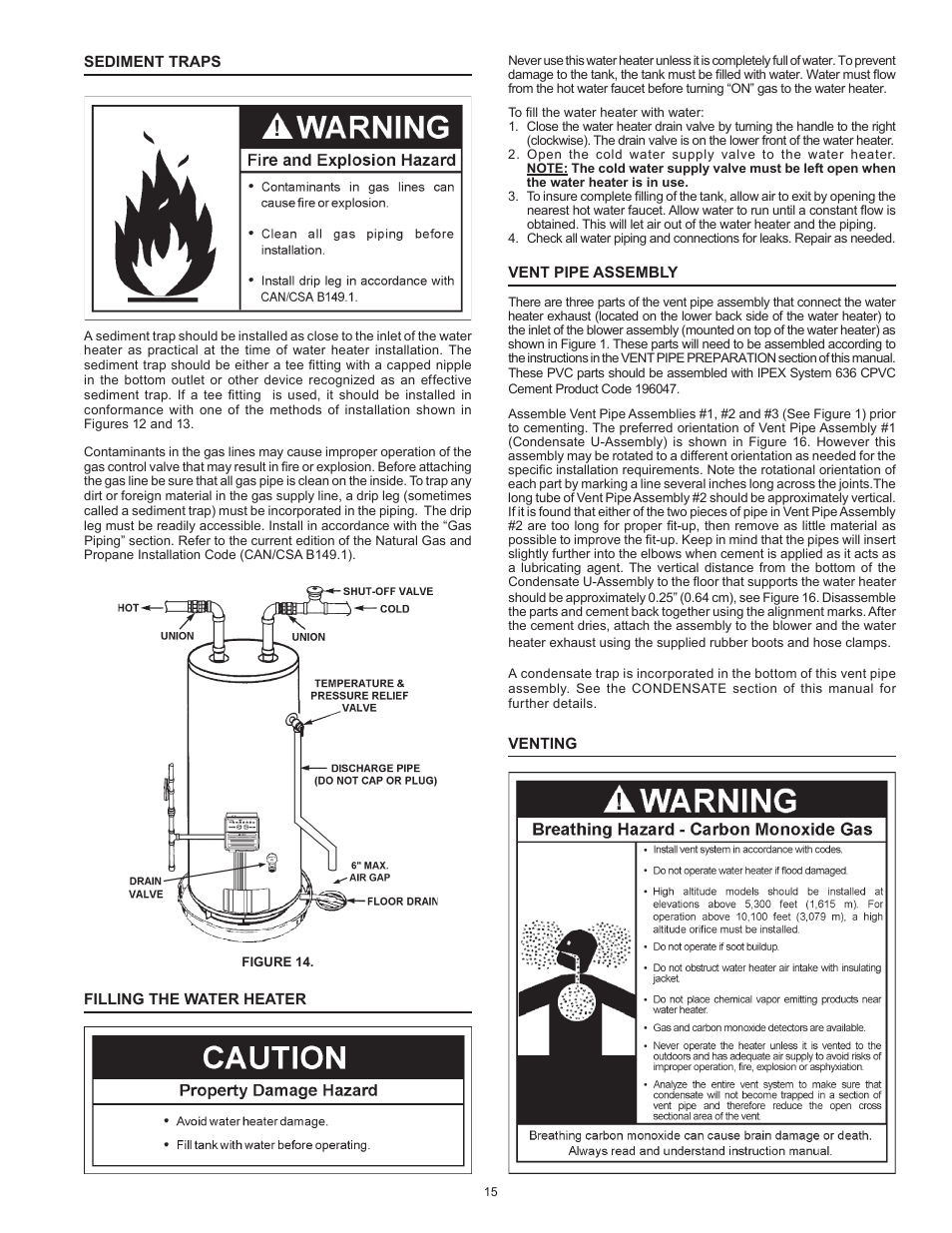 John Wood Envirosense Power Vent User Manual | Page 15 / 36