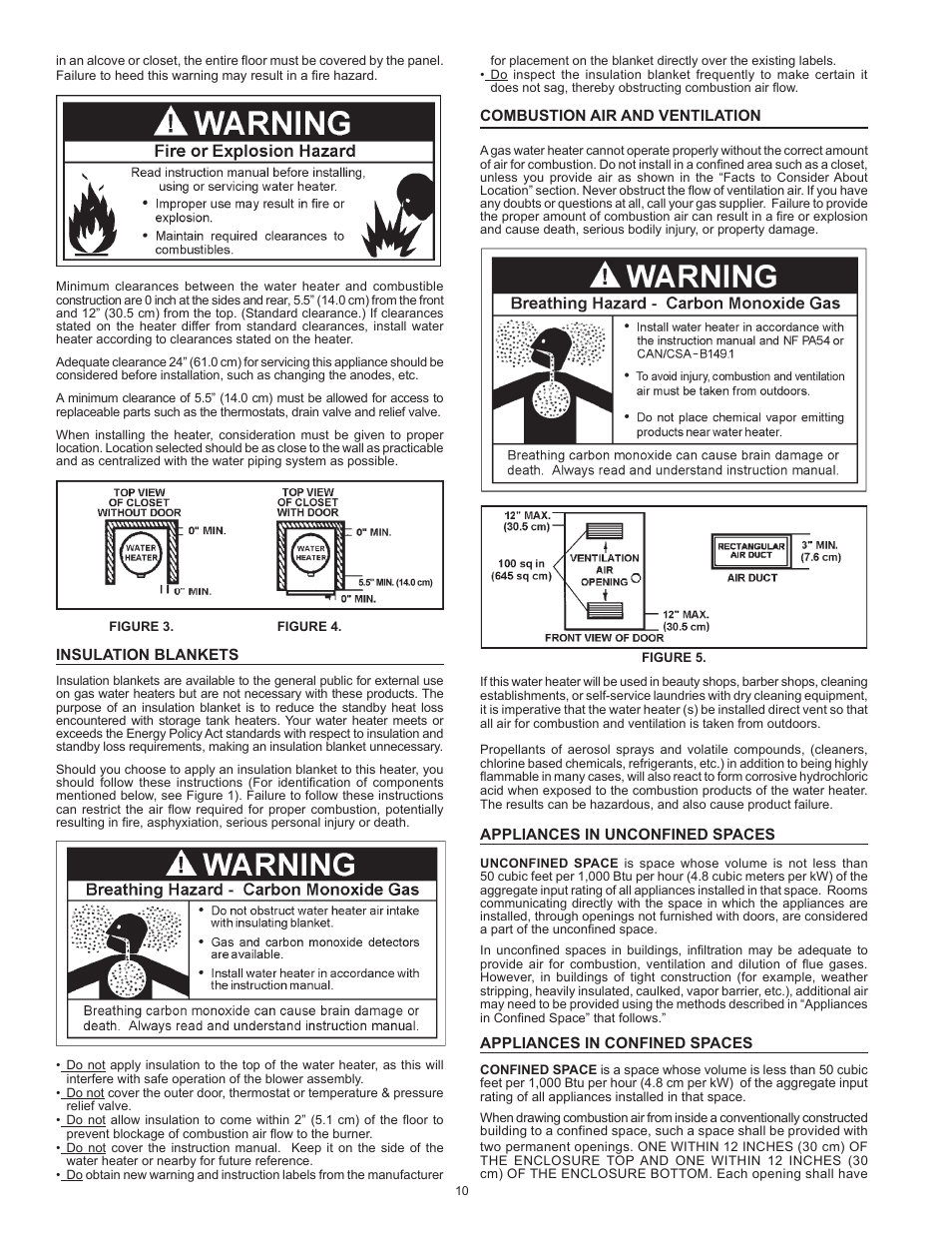 John Wood Envirosense Power Direct Vent (prior to May 2010) User Manual | Page 10 / 42