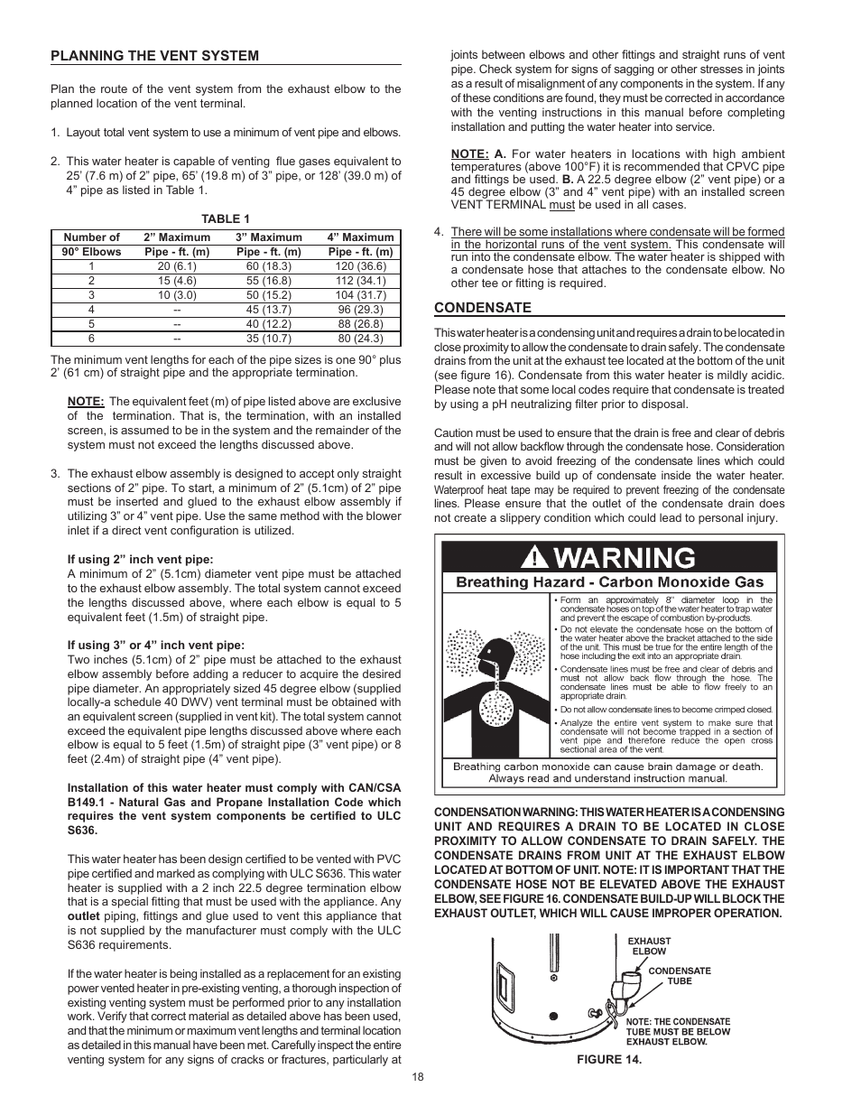 John Wood Envirosense Power Direct Vent (prior to May 2010) User Manual | Page 18 / 42