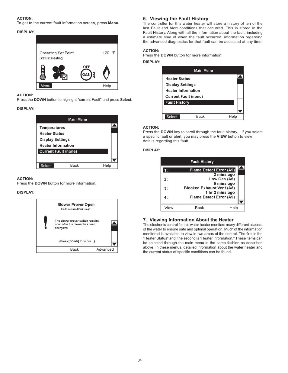 John Wood Envirosense Power Direct Vent (prior to May 2010) User Manual | Page 34 / 42