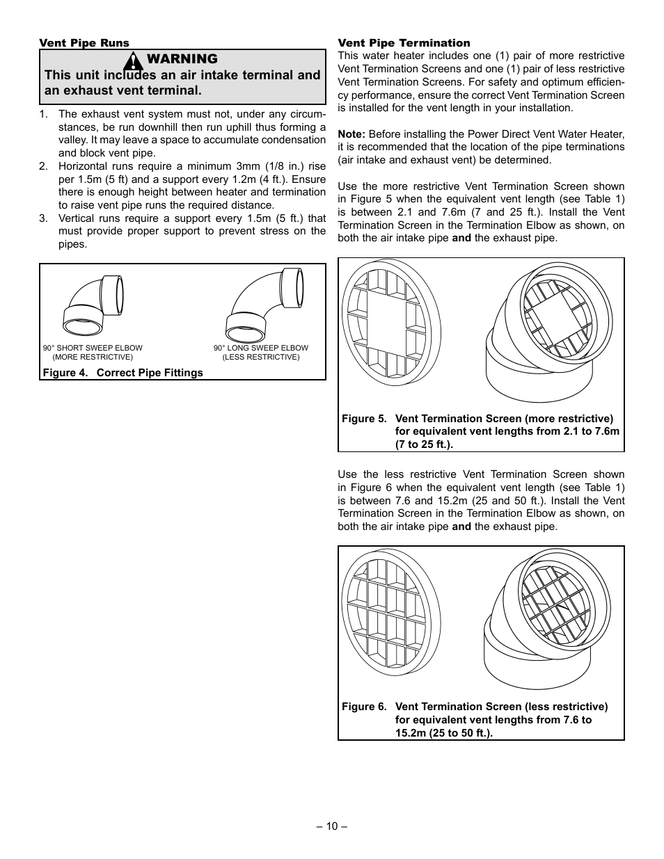 John Wood Power Direct Vent (ENERGY STAR) User Manual | Page 10 / 34