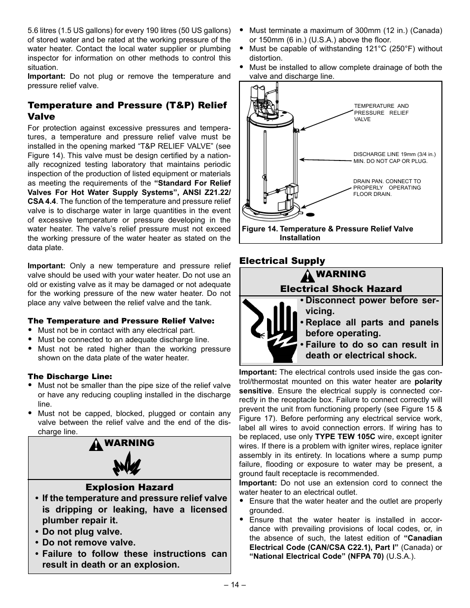 John Wood Power Direct Vent (ENERGY STAR) User Manual | Page 14 / 34