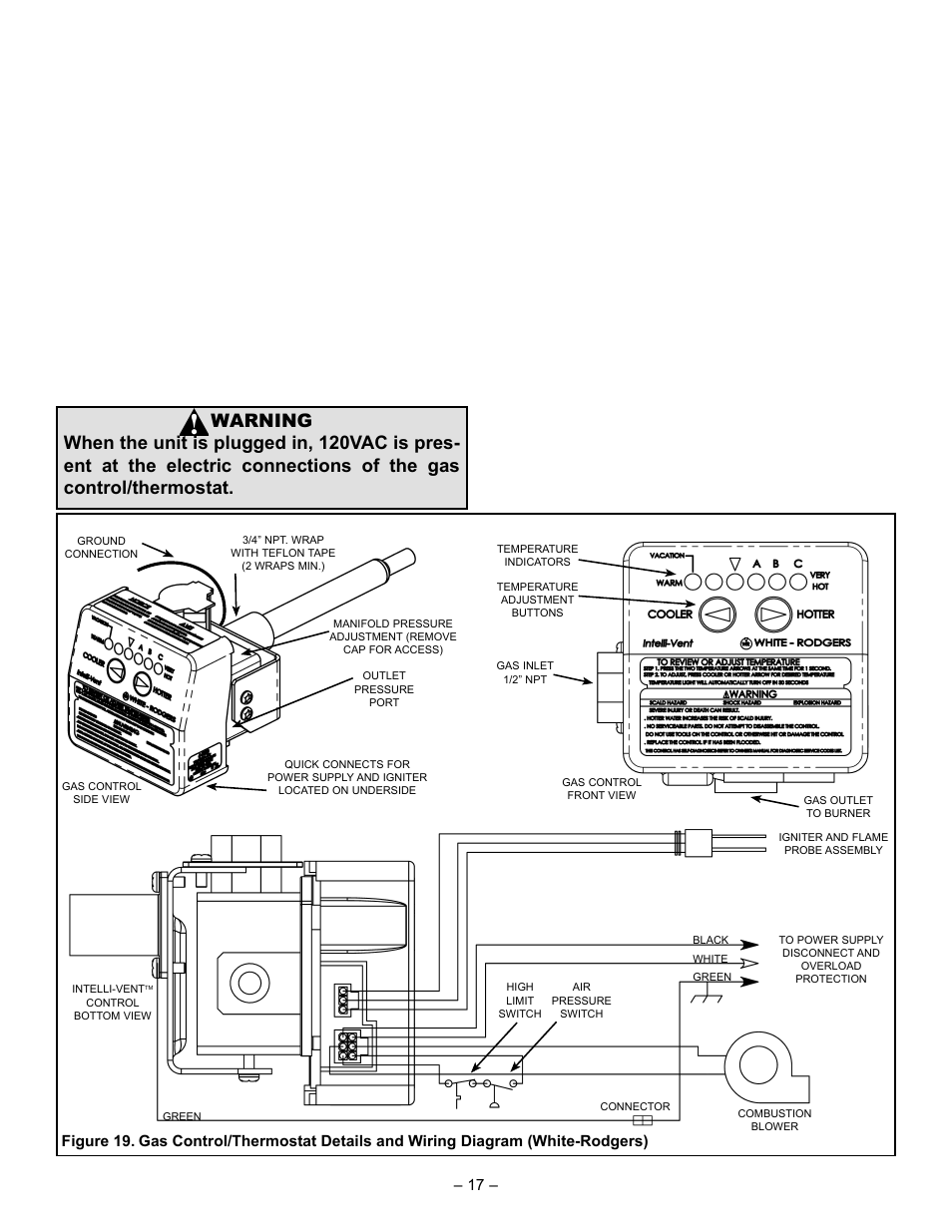 John Wood Power Direct Vent (ENERGY STAR) User Manual | Page 17 / 34