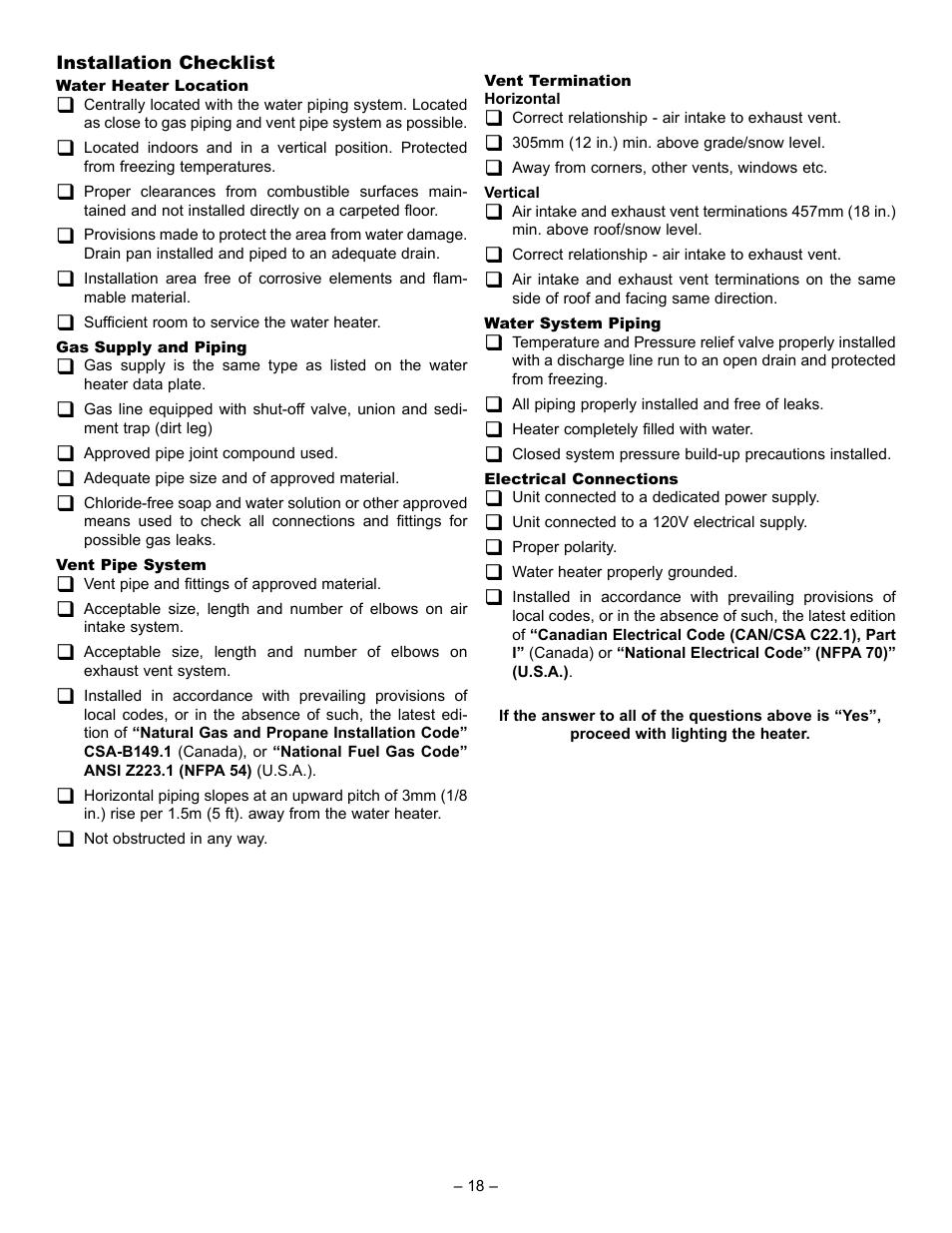 John Wood Power Direct Vent (ENERGY STAR) User Manual | Page 18 / 34