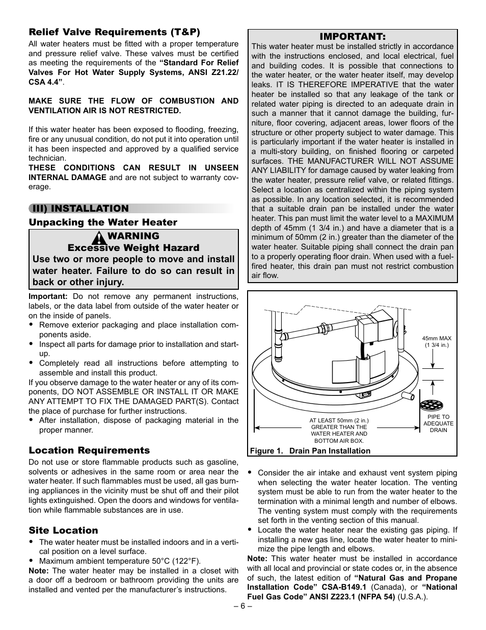 John Wood Power Direct Vent (ENERGY STAR) User Manual | Page 6 / 34