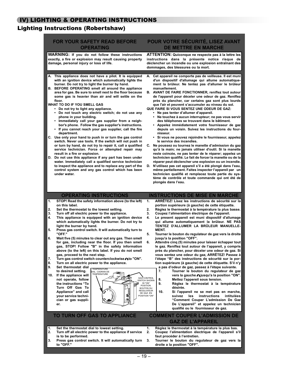 John Wood Power Direct Vent (Non-ENERGY STAR qualified models) User Manual | Page 19 / 34