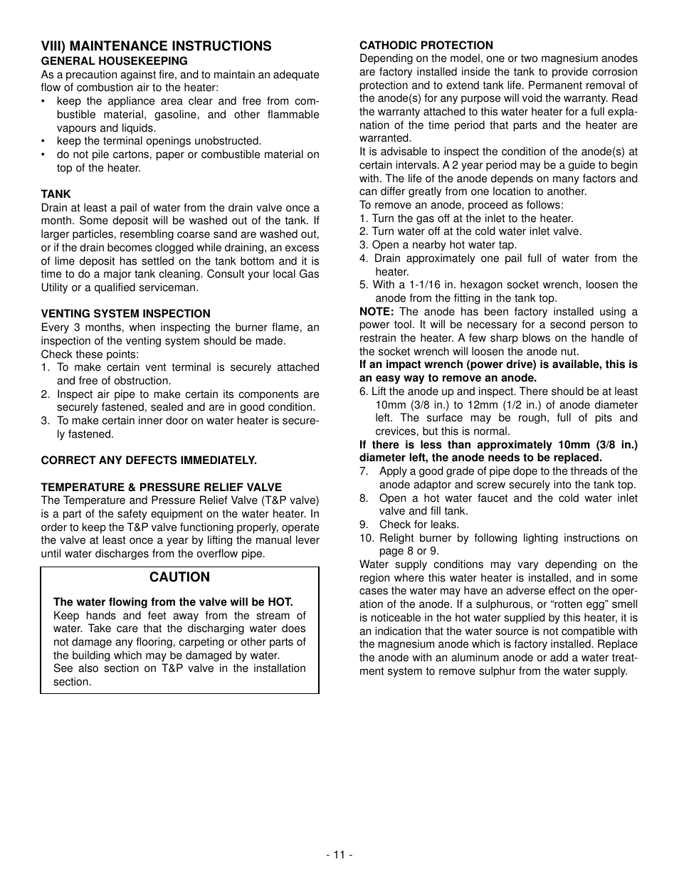 John Wood Direct Vent Models No Longer in Production User Manual | Page 11 / 13