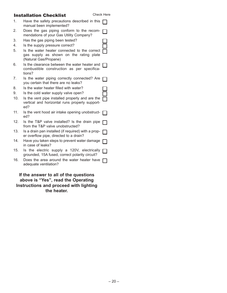 John Wood Superflue Power Vent (75 Gallon) User Manual | Page 20 / 38