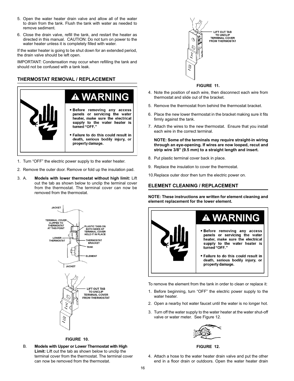 John Wood Electric Water Heaters - NEW User Manual | Page 16 / 28