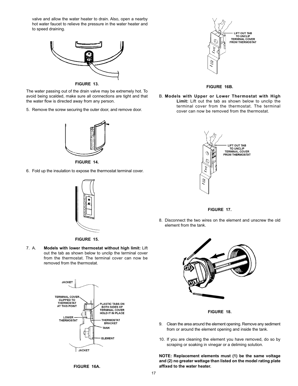 John Wood Electric Water Heaters - NEW User Manual | Page 17 / 28