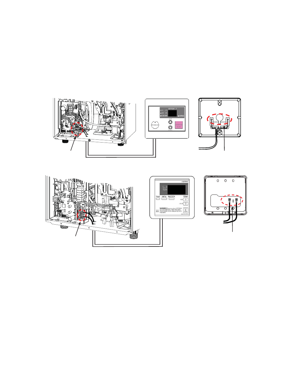 Remote controller connections | John Wood Takagi - 110-310-510 User Manual | Page 17 / 44