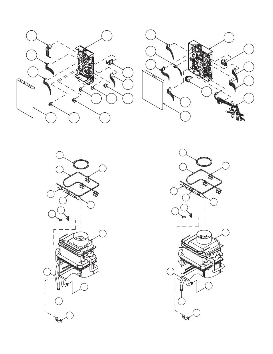 Computer board assembly, Water way assembly | John Wood Takagi - 110-310-510 User Manual | Page 37 / 44