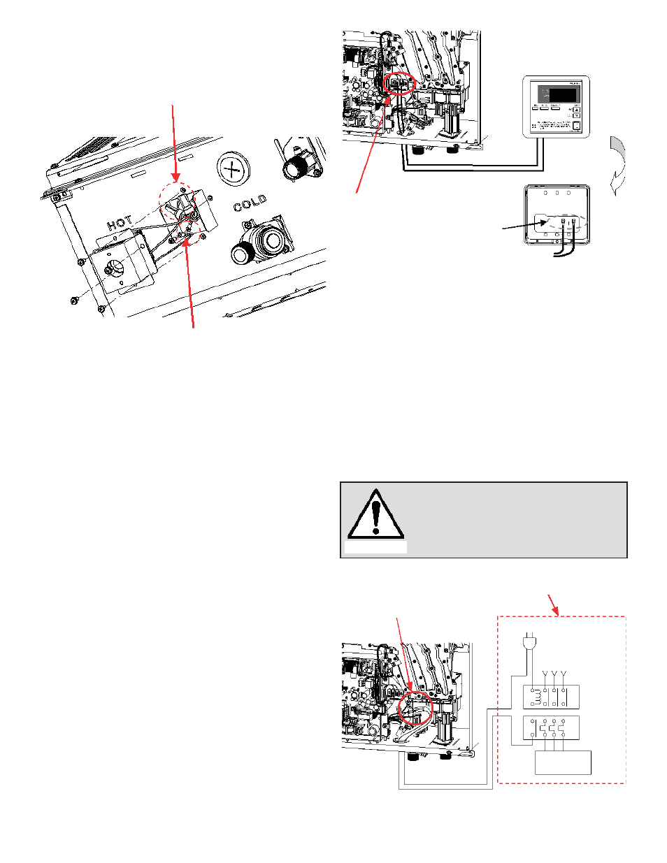 Remote controller connection, Pump connection | John Wood Takagi - 710 User Manual | Page 12 / 43