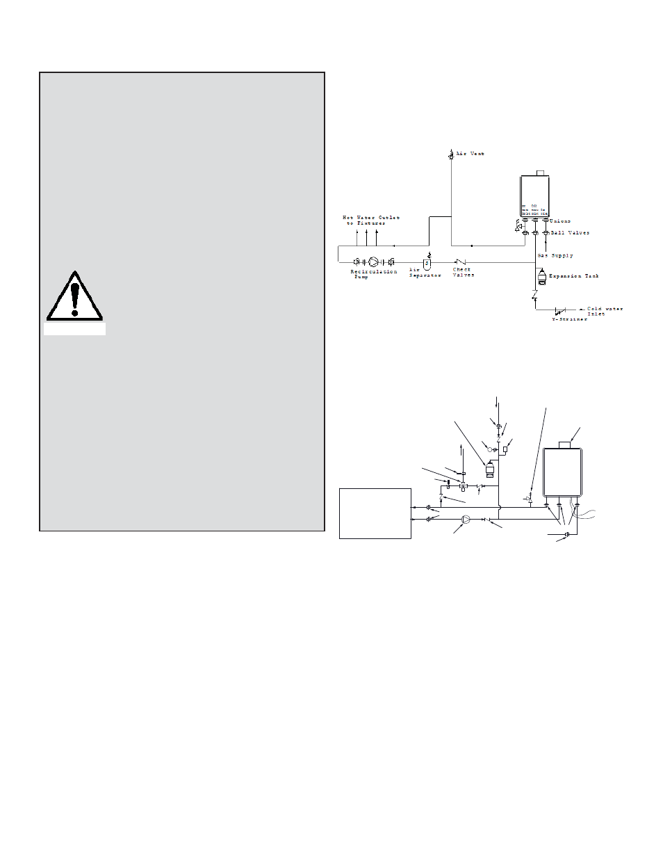 Applications space heating applications, Re-circulation | John Wood Takagi - 710 User Manual | Page 29 / 43