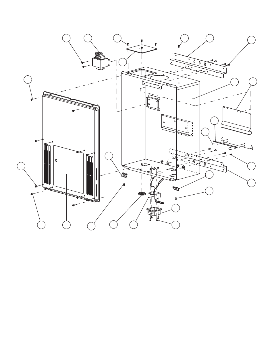 Components diagram case assembly | John Wood Takagi - 710 User Manual | Page 33 / 43