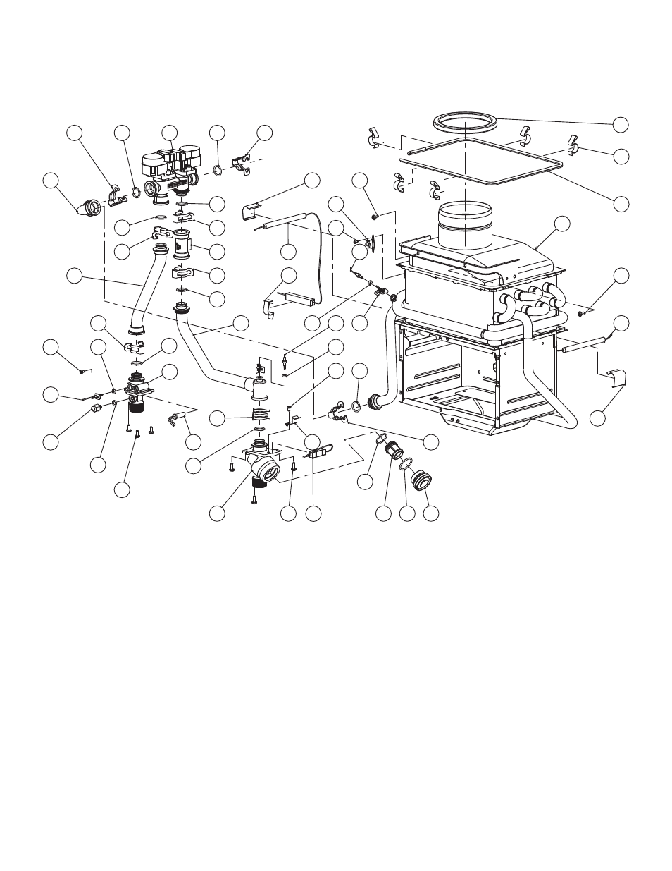 Water way assembly | John Wood Takagi - 710 User Manual | Page 36 / 43