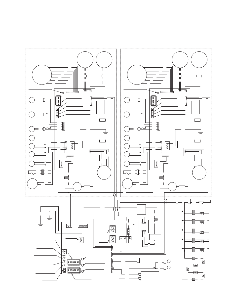 Right side unit, Left side unit, Wiring diagram | Water control valve, Porpor- tional valve, Flow sensor | John Wood Takagi - 910 User Manual | Page 28 / 46