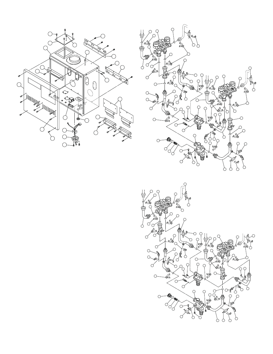 Components diagram case assembly, Water way assembly, 910asme | John Wood Takagi - 910 User Manual | Page 36 / 46