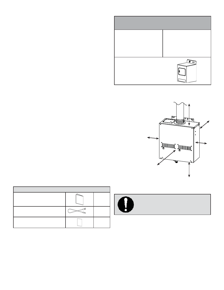 For your safety, read before installation, General, Included accessories | Warning for installations, 910 model installation | John Wood Takagi - 910 User Manual | Page 6 / 46