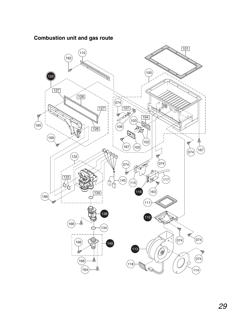 Combustion unit and gas route | John Wood Noritz N-069M_N-069S User Manual | Page 29 / 66