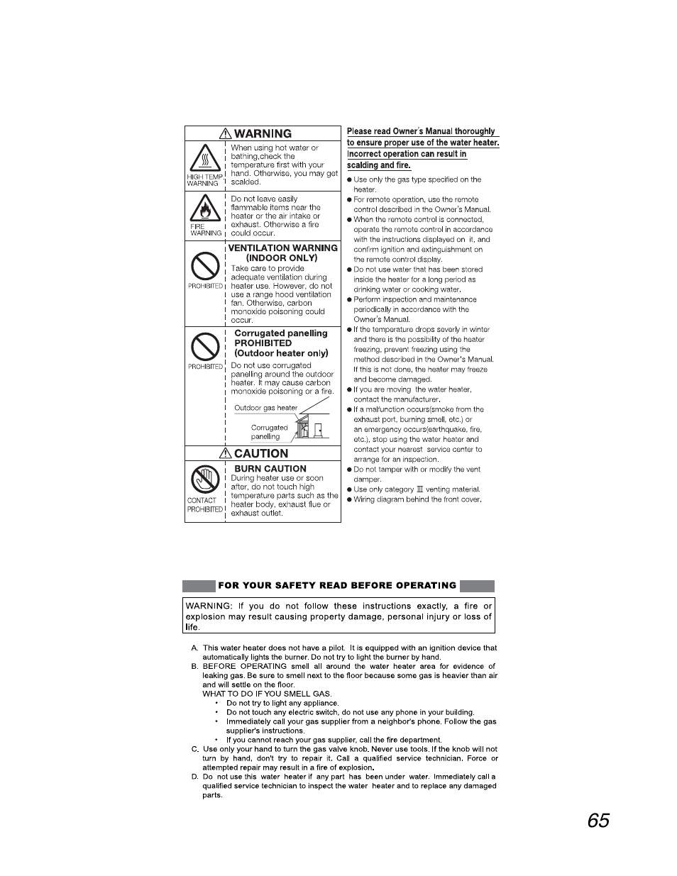 John Wood Noritz N-069M_N-069S User Manual | Page 65 / 66