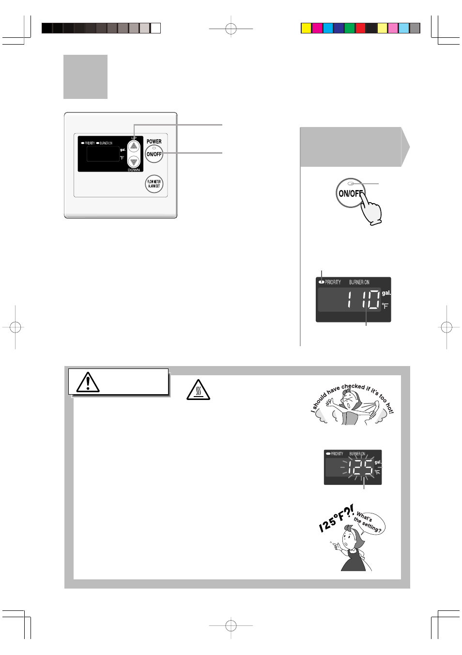 How to use, Setting and using the water heater, Caution | John Wood Noritz N-069M-DV User Manual | Page 12 / 76