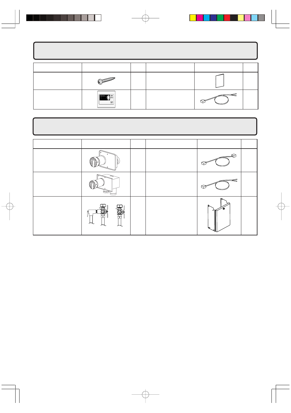 Included accessories, Optional accessories | John Wood Noritz N-069M-DV User Manual | Page 36 / 76