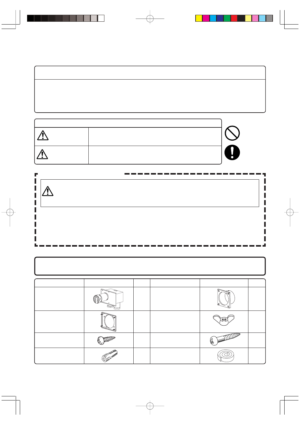 Vent terminal (vt4-ts), Included accessories, Vent terminal | Warning, Caution, Directions for installers | John Wood Noritz N-069M-DV User Manual | Page 68 / 76