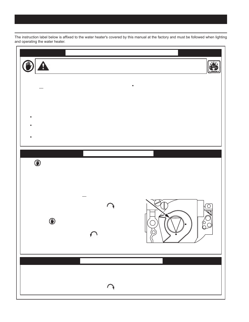 Lighting the water heater, Ajwsh130 400 101, Warning | Honeywell | John Wood Commercial - 300-400K BTU User Manual | Page 52 / 76