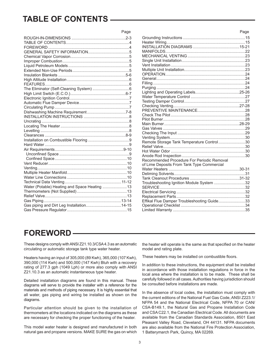 John Wood Commercial Atmospheric Vent - AJWSM User Manual | Page 3 / 34