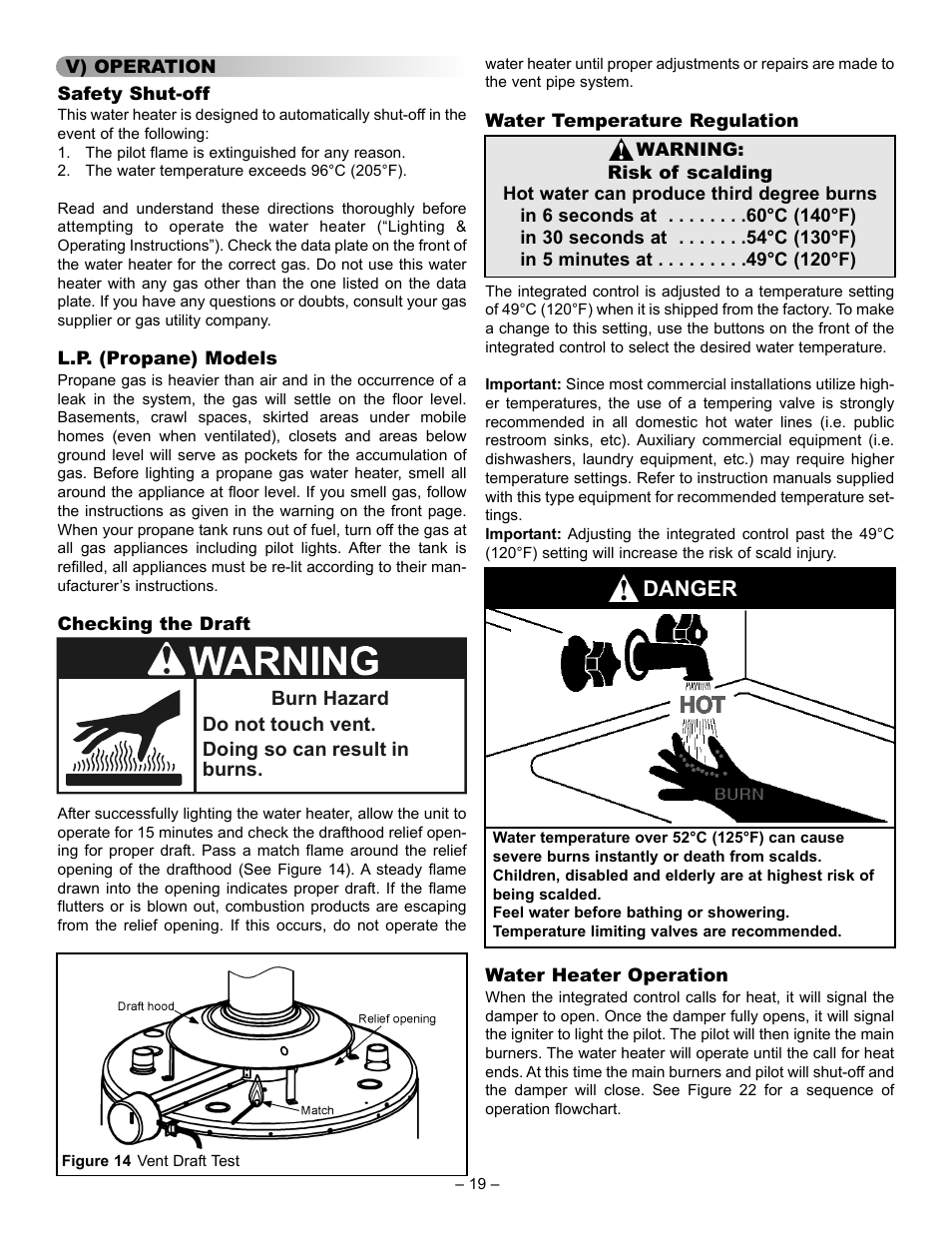 Danger | John Wood Commercial - AJWSC User Manual | Page 19 / 29