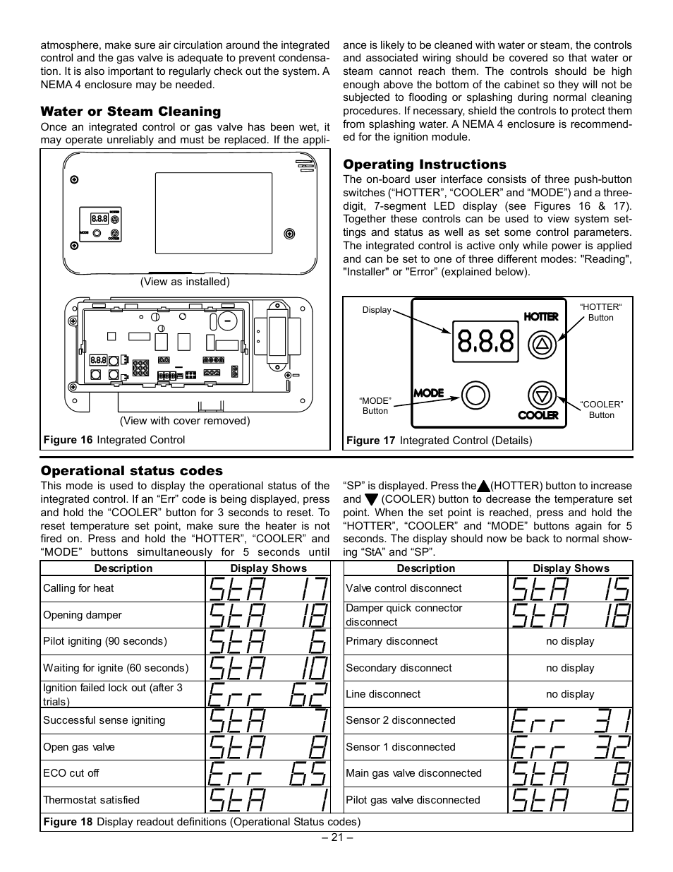 John Wood Commercial - AJWSC User Manual | Page 21 / 29