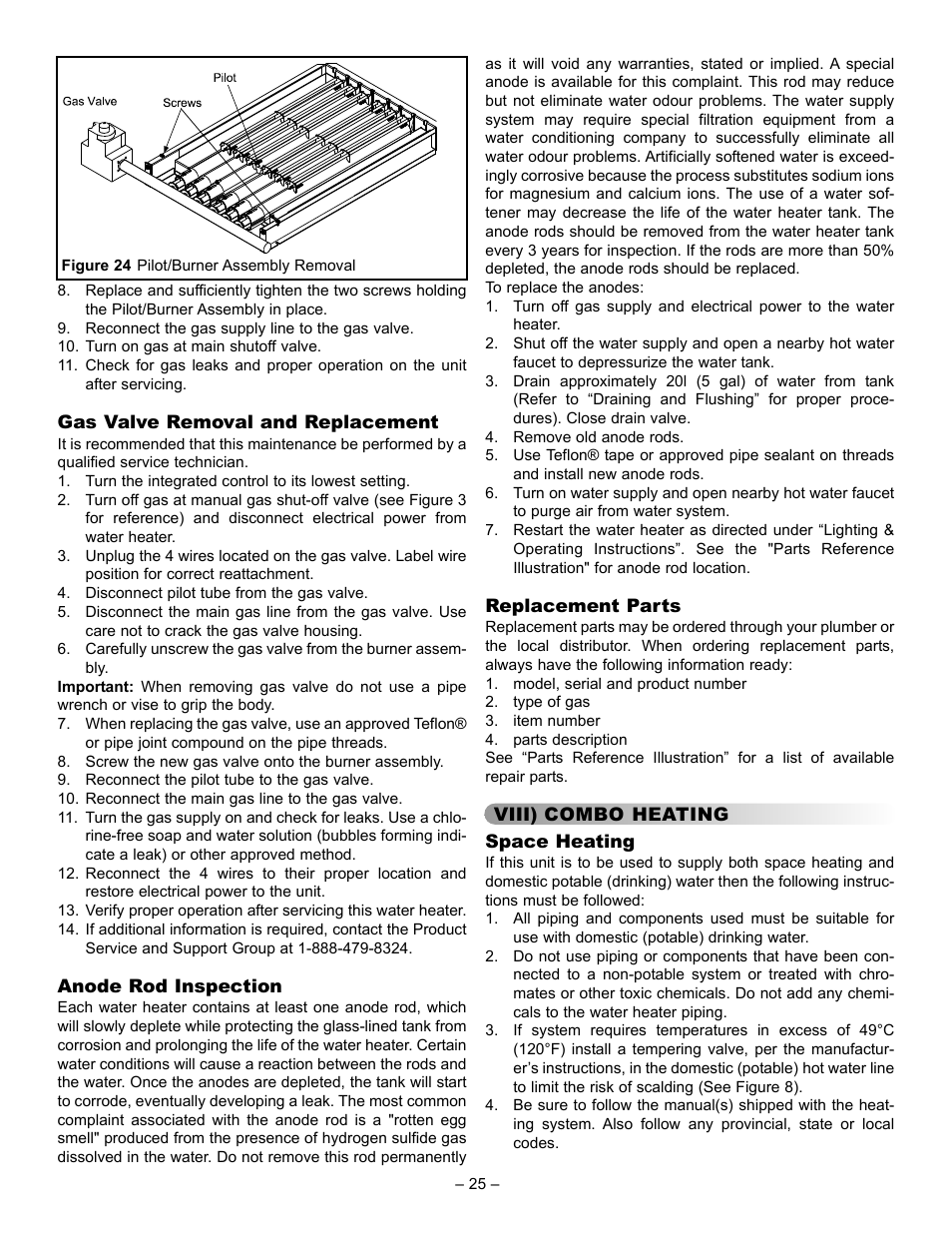 John Wood Commercial - AJWSC User Manual | Page 25 / 29