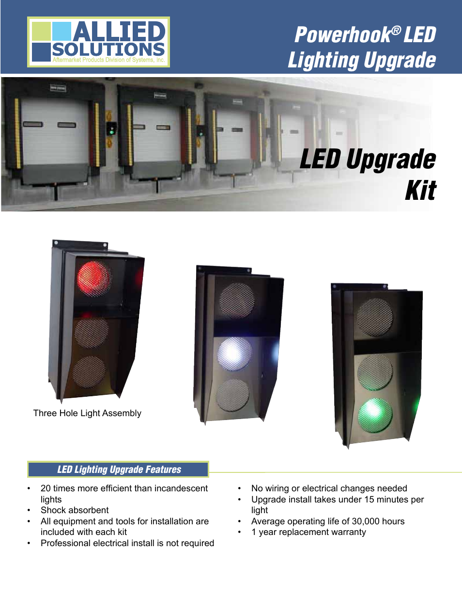 Allied Solutions LED Upgrade Kit User Manual | 2 pages