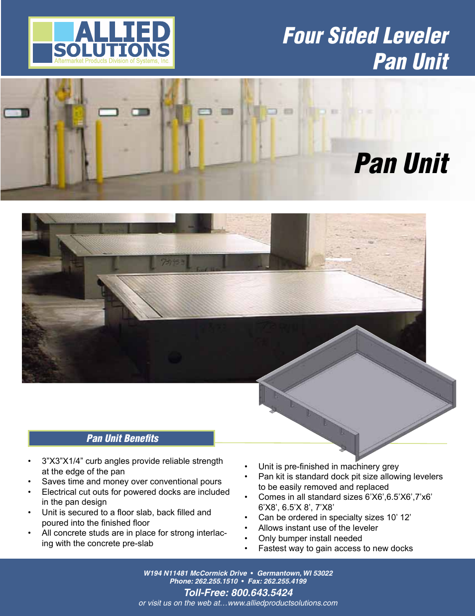 Allied Solutions Pan Unit User Manual | 1 page