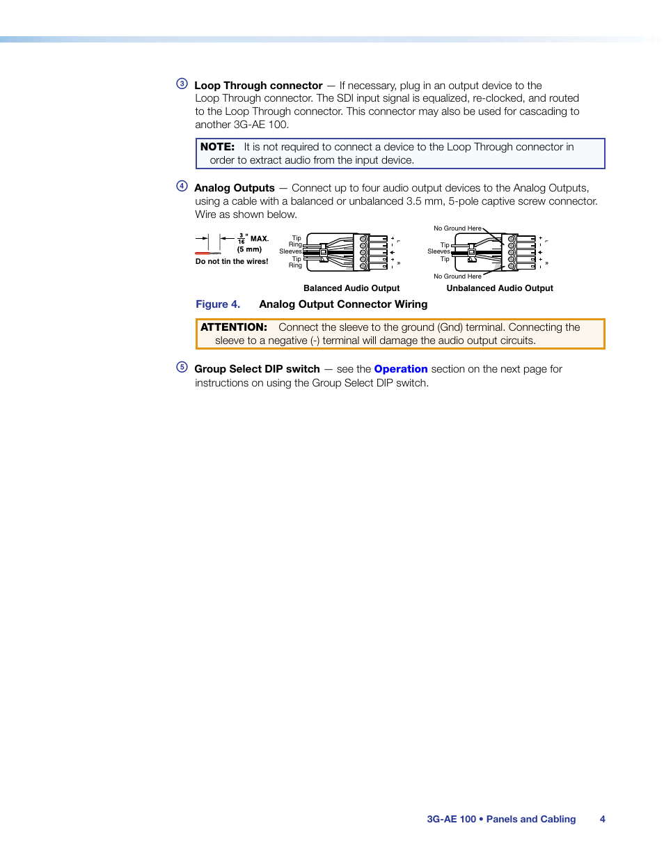 Extron Electronics 3G-AE 100 User Guide User Manual | Page 9 / 13