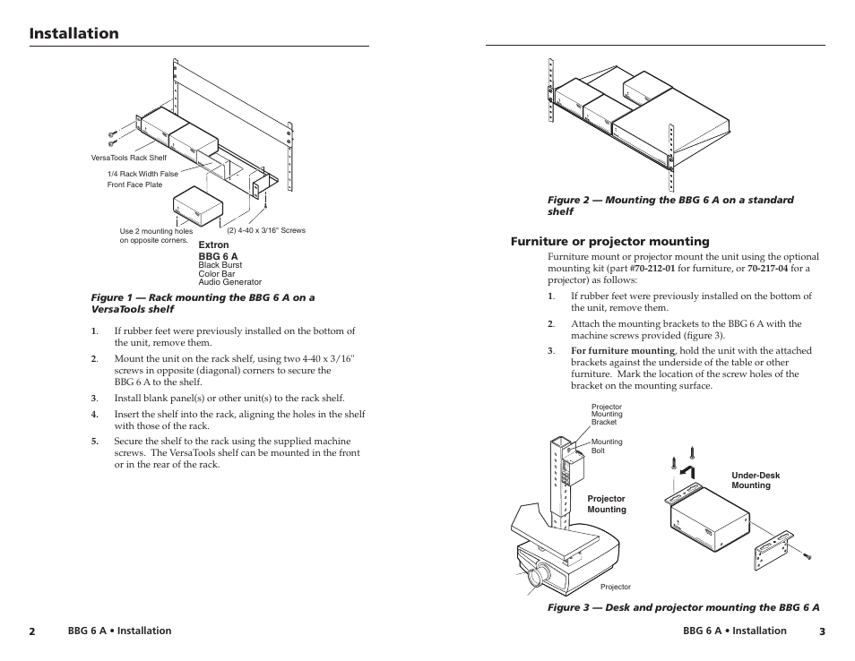Extron Electronics BBG 6 A J User Manual | Page 5 / 8